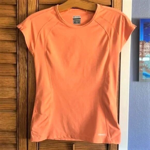 Columbia Titanium Activewear Tangerine Cap Sleeve Top W/Pocket S - Picture 11 of 12